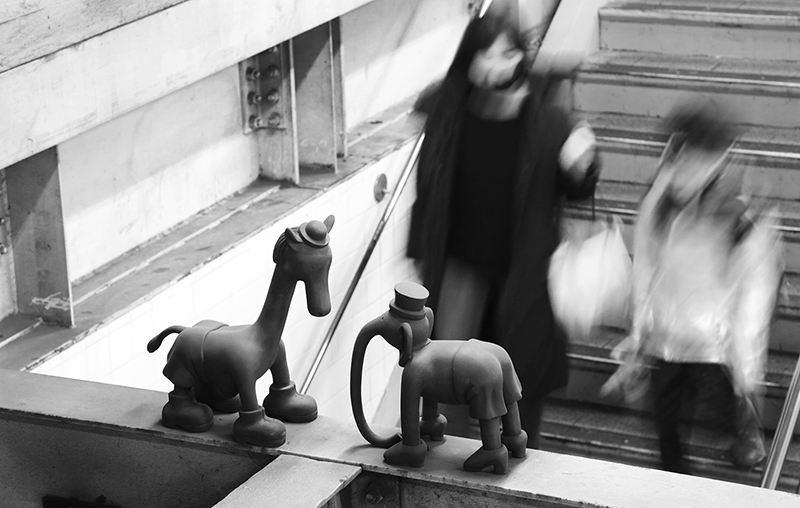 Subway Token Figures : Art : Subway : New York : Tom Otterness : New York : Personal Photo Projects :  Richard Moore Photography : Photographer : 